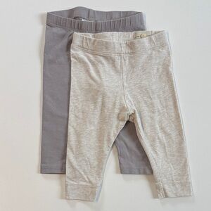 H&M Kids' Leggings in Gray and Cream